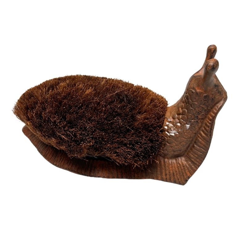 Cast - Iron Snail Boot Brush / Decor 28cm 3