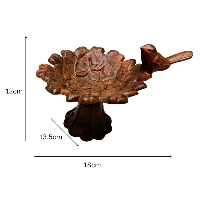 Cast- Iron Footed Ring Holder / Decor 18cm 5