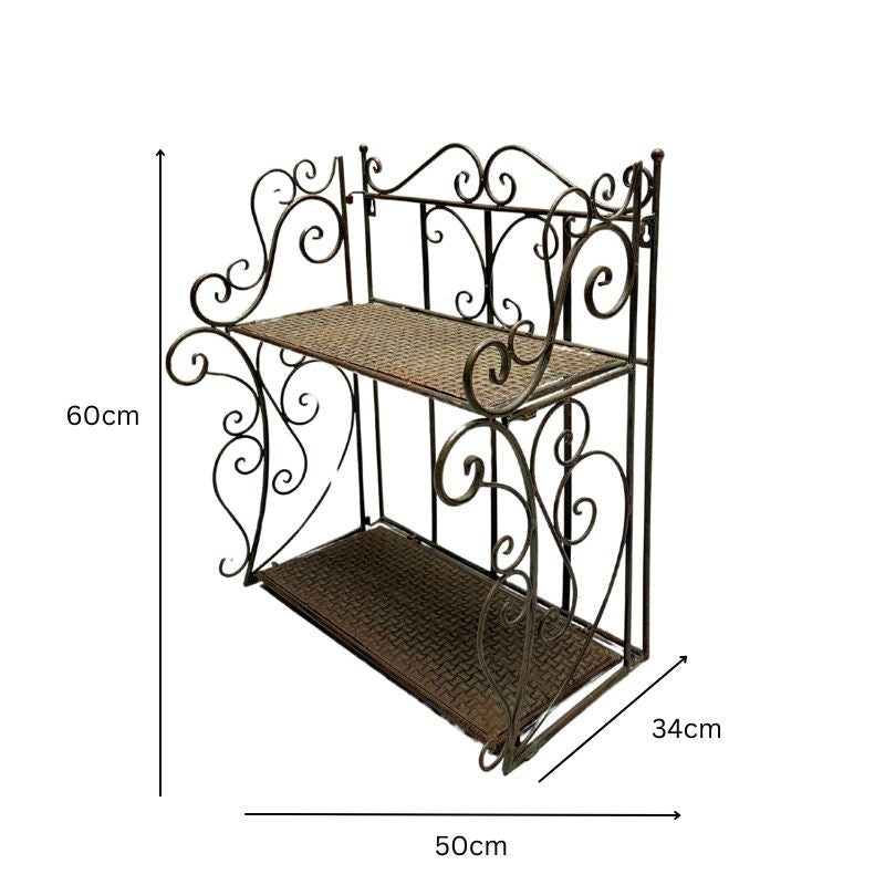 French Provincial 2 Tier Ornate Wall Shelf 60cm 5