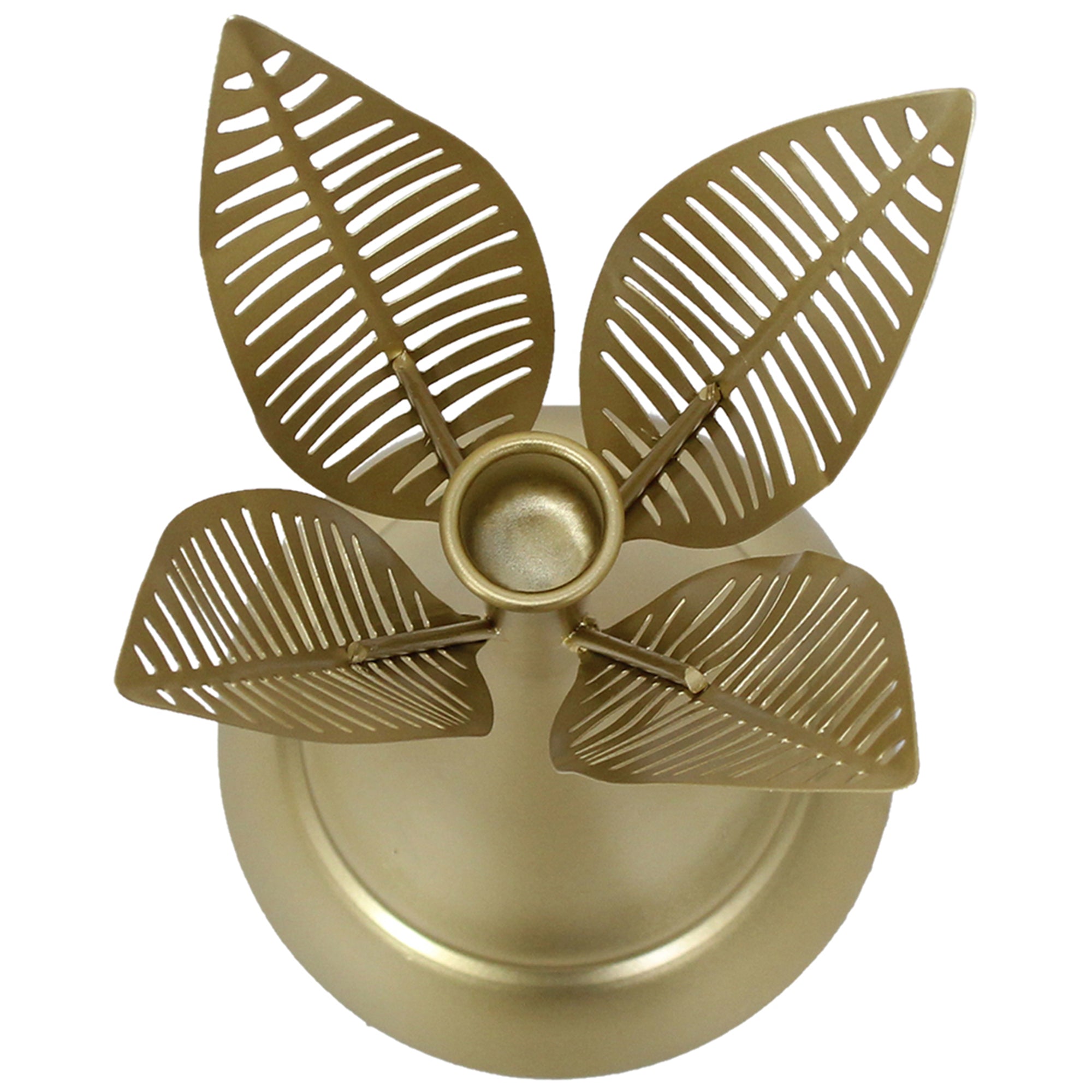 Aura Leaves Taper Candleholder 14x32cm 3