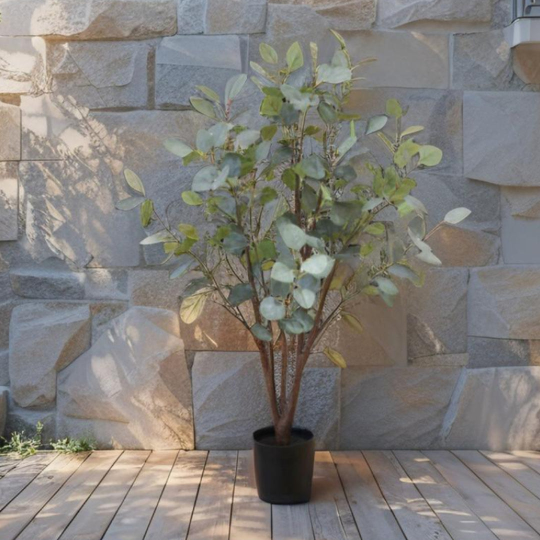 Potted Artificial Eucalyptus Gum Tree 100cm