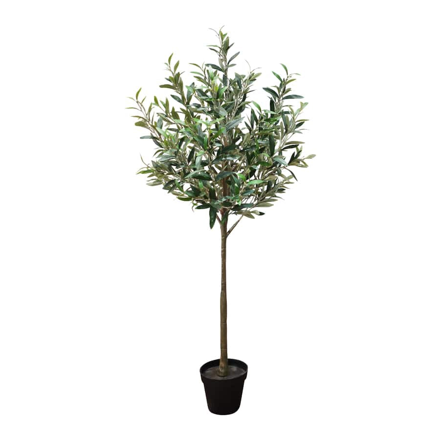 Potted Artificial Pruned Olive Tree 120cm