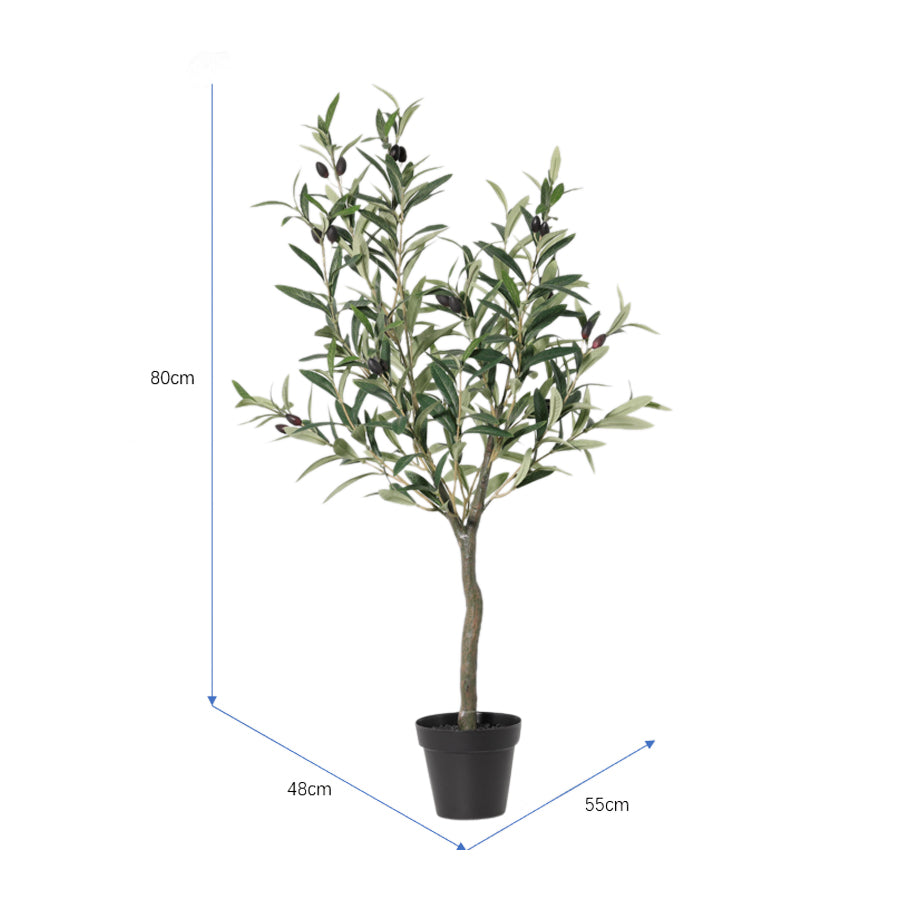 Potted Artificial Pruned Olive Tree 120cm 5