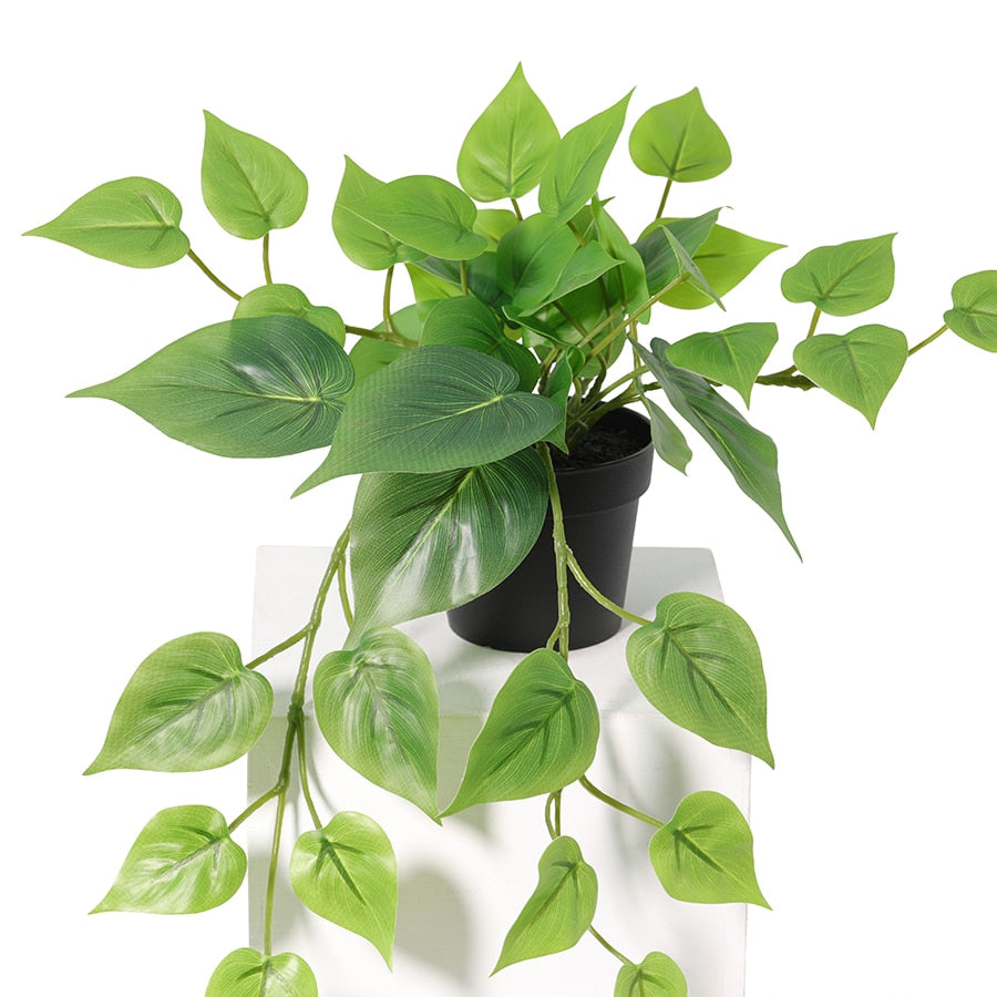 Potted Artificial Hanging Pothos 38cm 4
