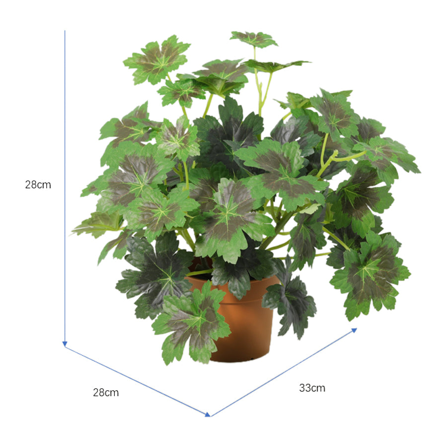 Potted Artificial Grape Leaf Plant 33cm 5