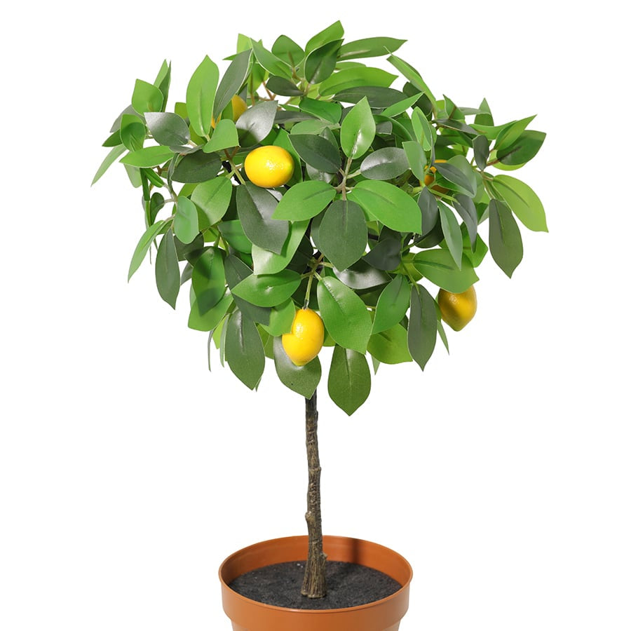 Potted Artificial Lemon Tree 43cm 4