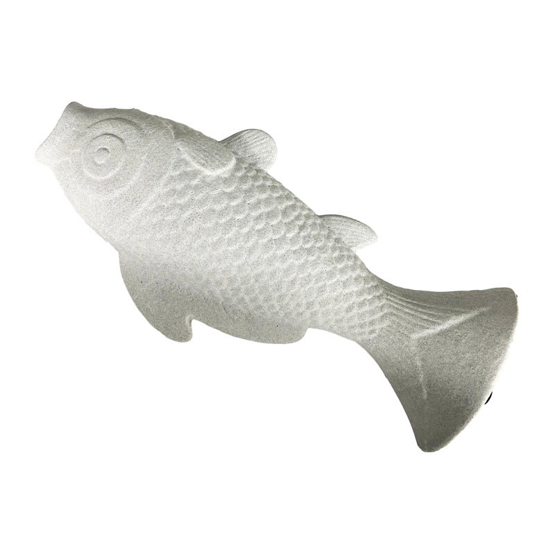 Contemporary White Fish Vase / Ornament 30cm 3