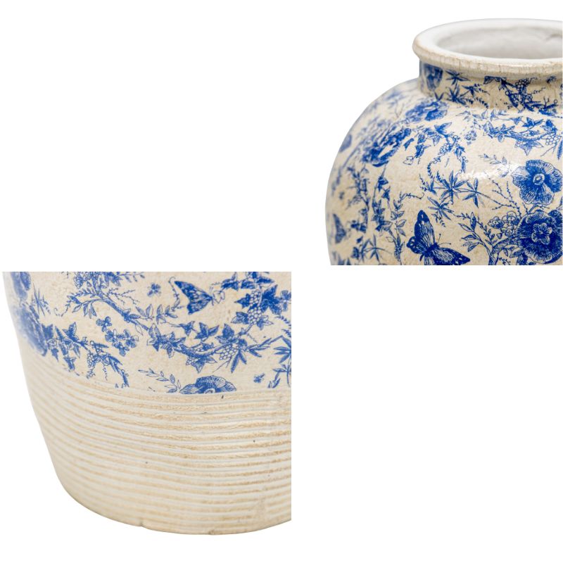 Glazed Stoneware Look Vase 43cm 3