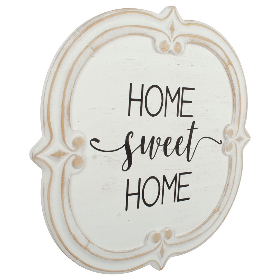 French Provincial 'Home Sweet Home' Carved Wall Art 60cm