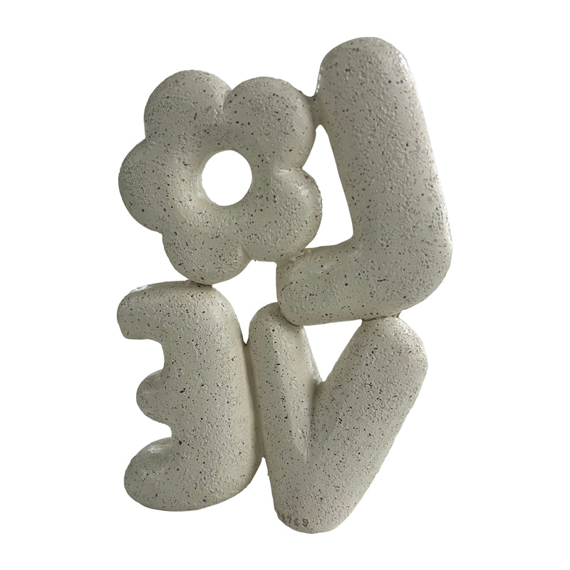 Love w Flower Decorative Ornament 21cm 3