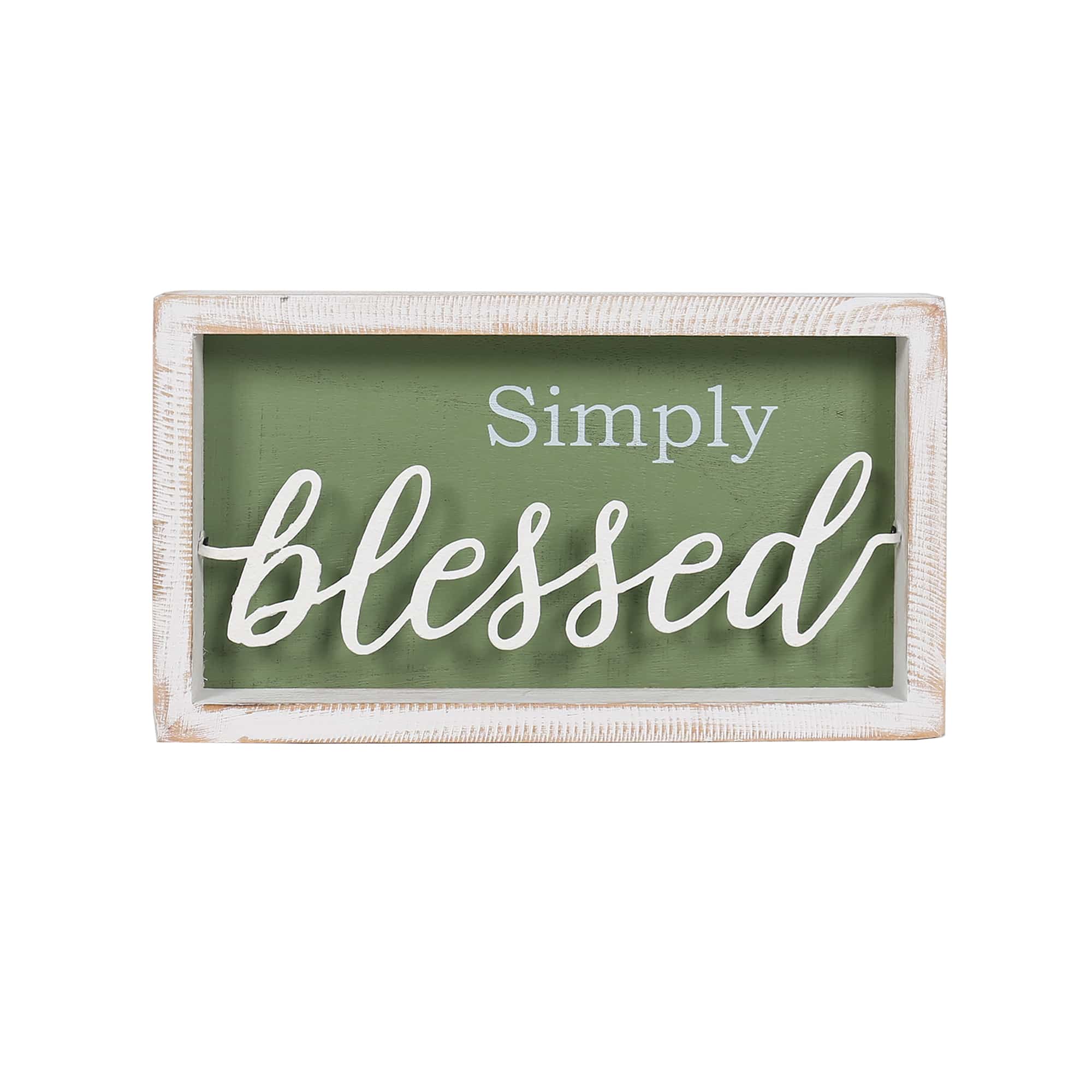 Simply Blessed 3D Plaque Wall Art in Shadow Box Frame 28cm