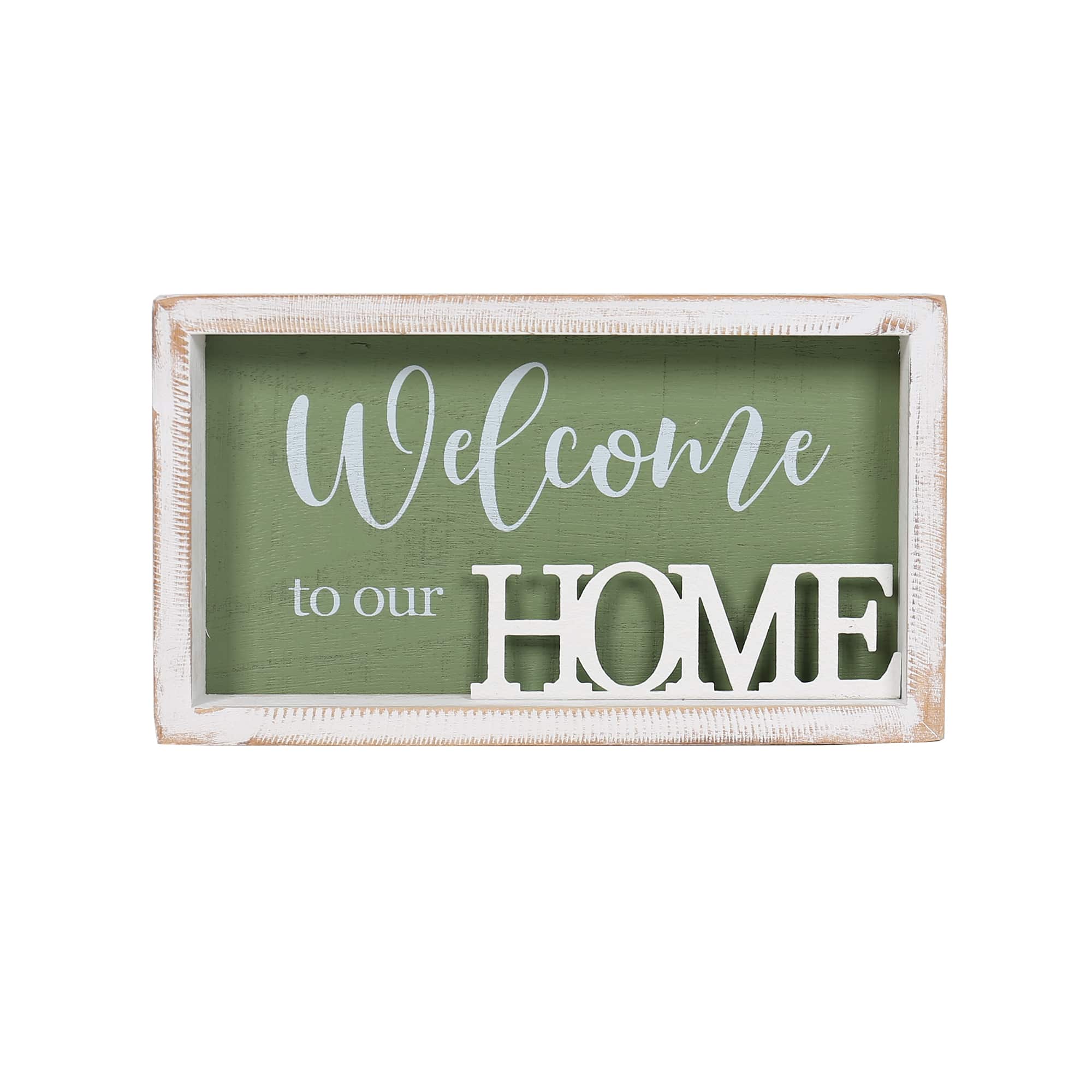 Home 3D Plaque / Wall Art in Shadow Box Frame 28cm