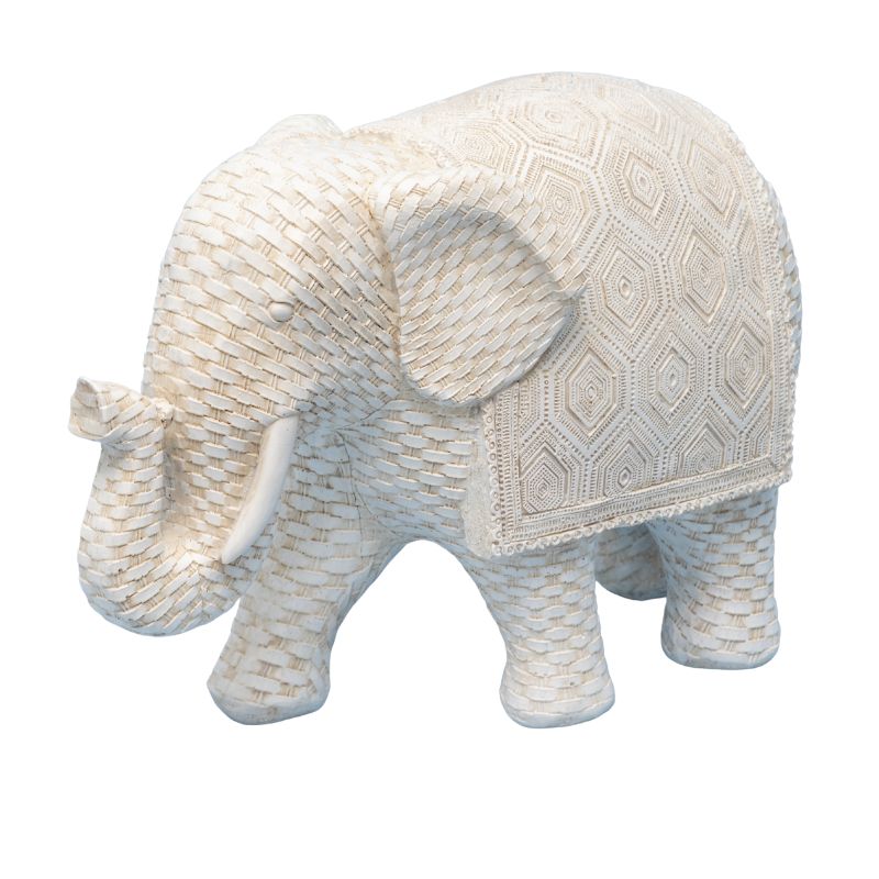 Woven Look Mum Elephant Ornament 22cm 3