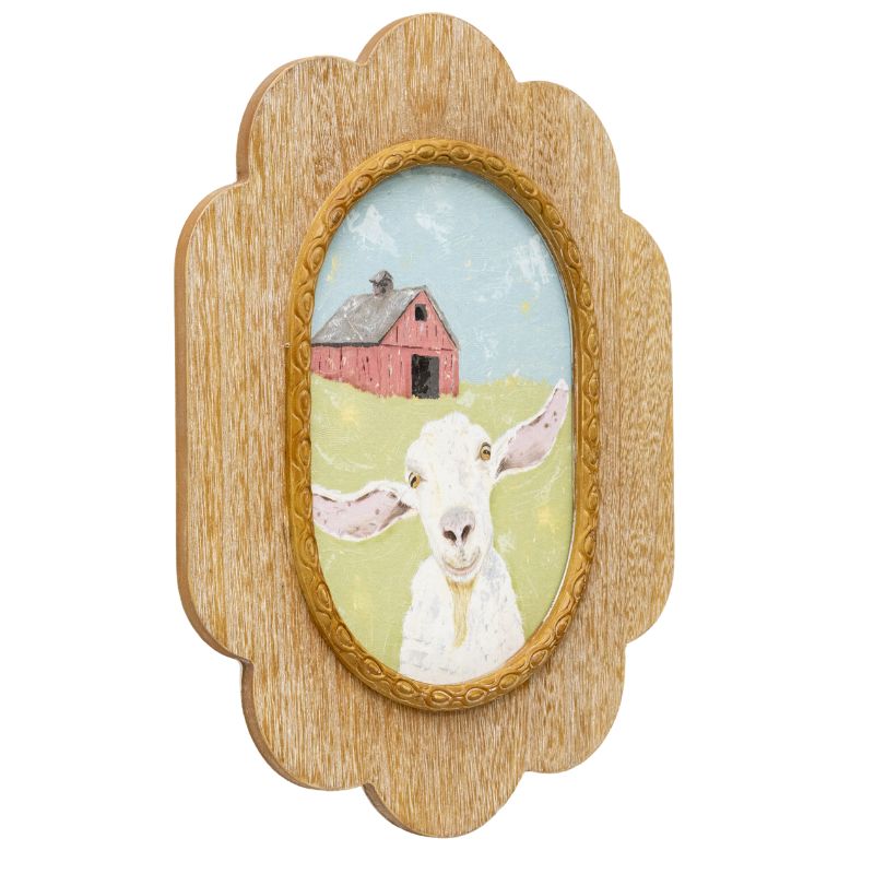 Smiling Sheep Framed Wall Art 39cm 4