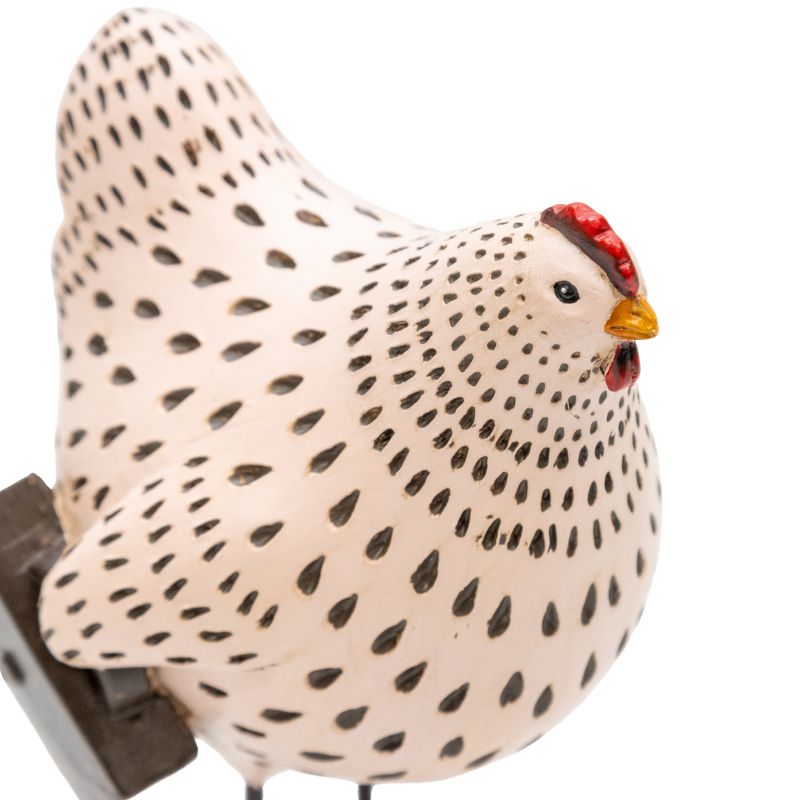 Set 2 Asst 'Busy' Chooks Ornaments 15cm, 14cm 4