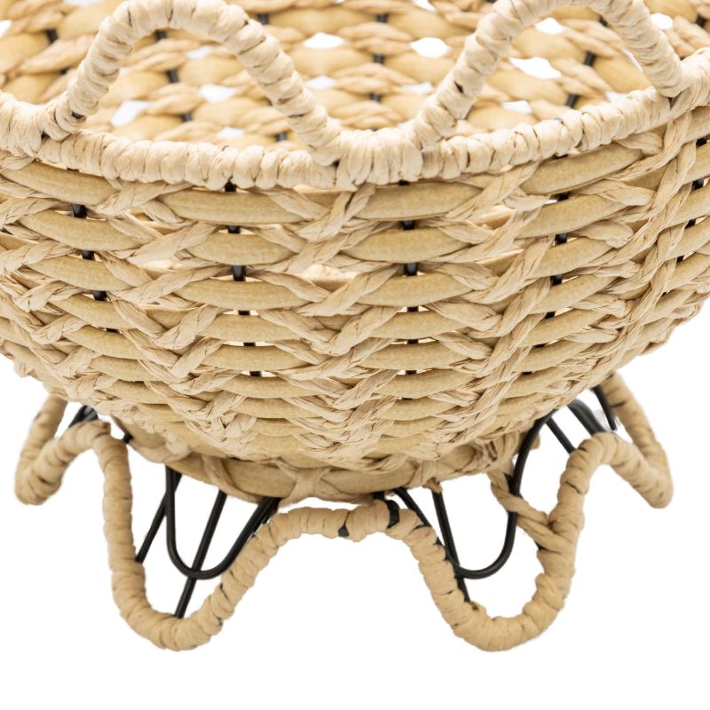 Contemporary Woven Footed Bowl 27cm 3