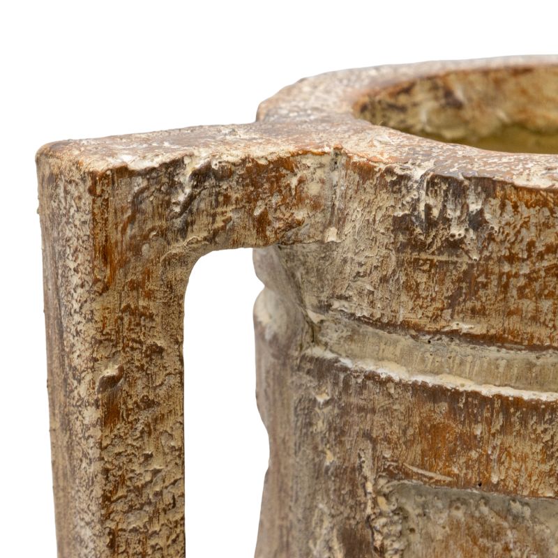 Aged Tribal Style Decorative Urn / Dried Flower Vase 46cm 4