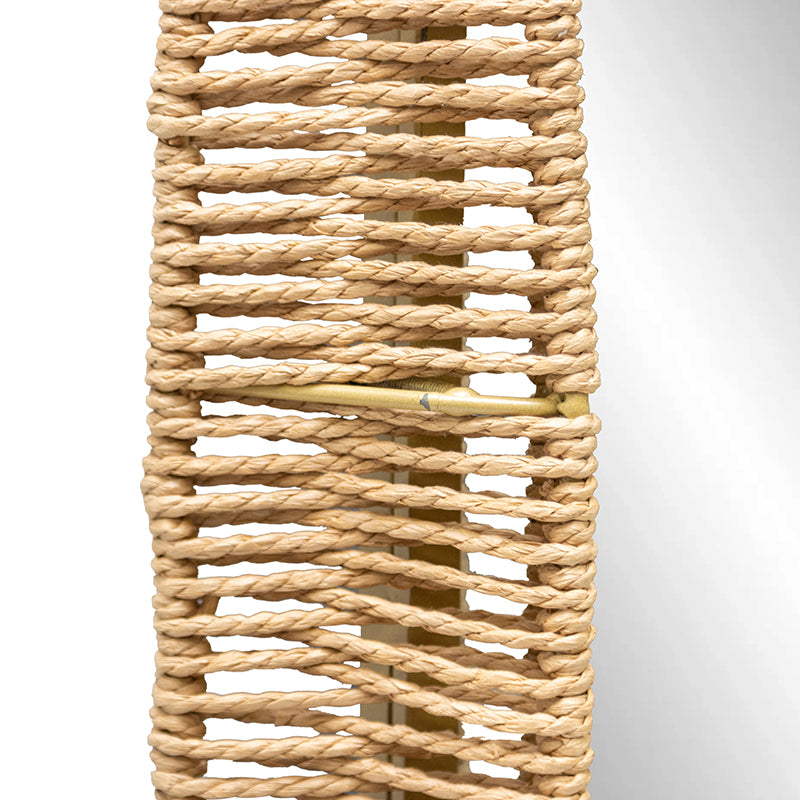 Hamptons Oval Weave Mirror 50x100cm 4