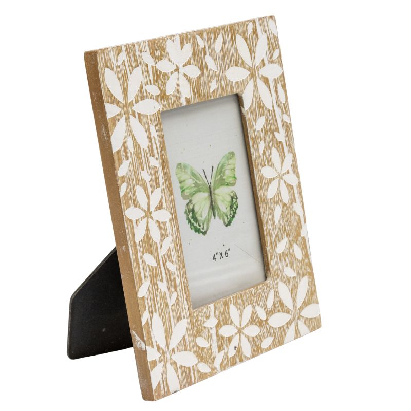 Flowers Design Photo Frame '4x6in' 23cm