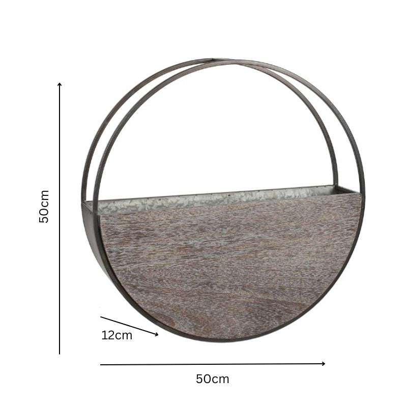 Timber Elemental Wall Planter 50cm 4