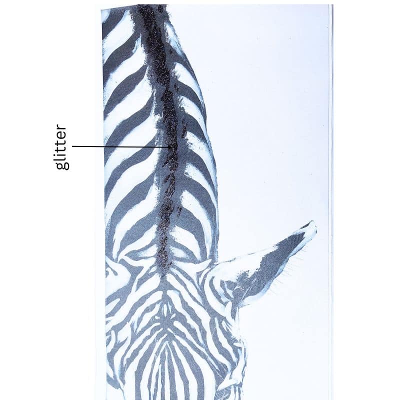 Classic Zebra w Artificial Fur Framed Canvas Wall Art 90cm 3