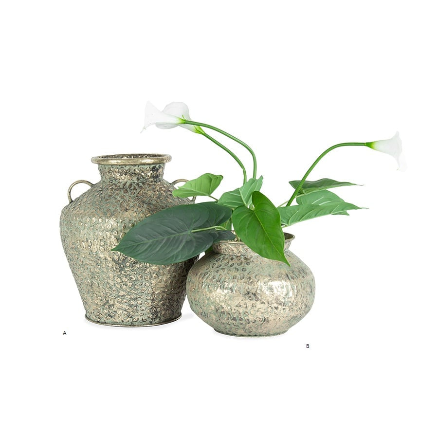 Hammered Squat Bowl Lip-Antique Gold 28x21cm 3