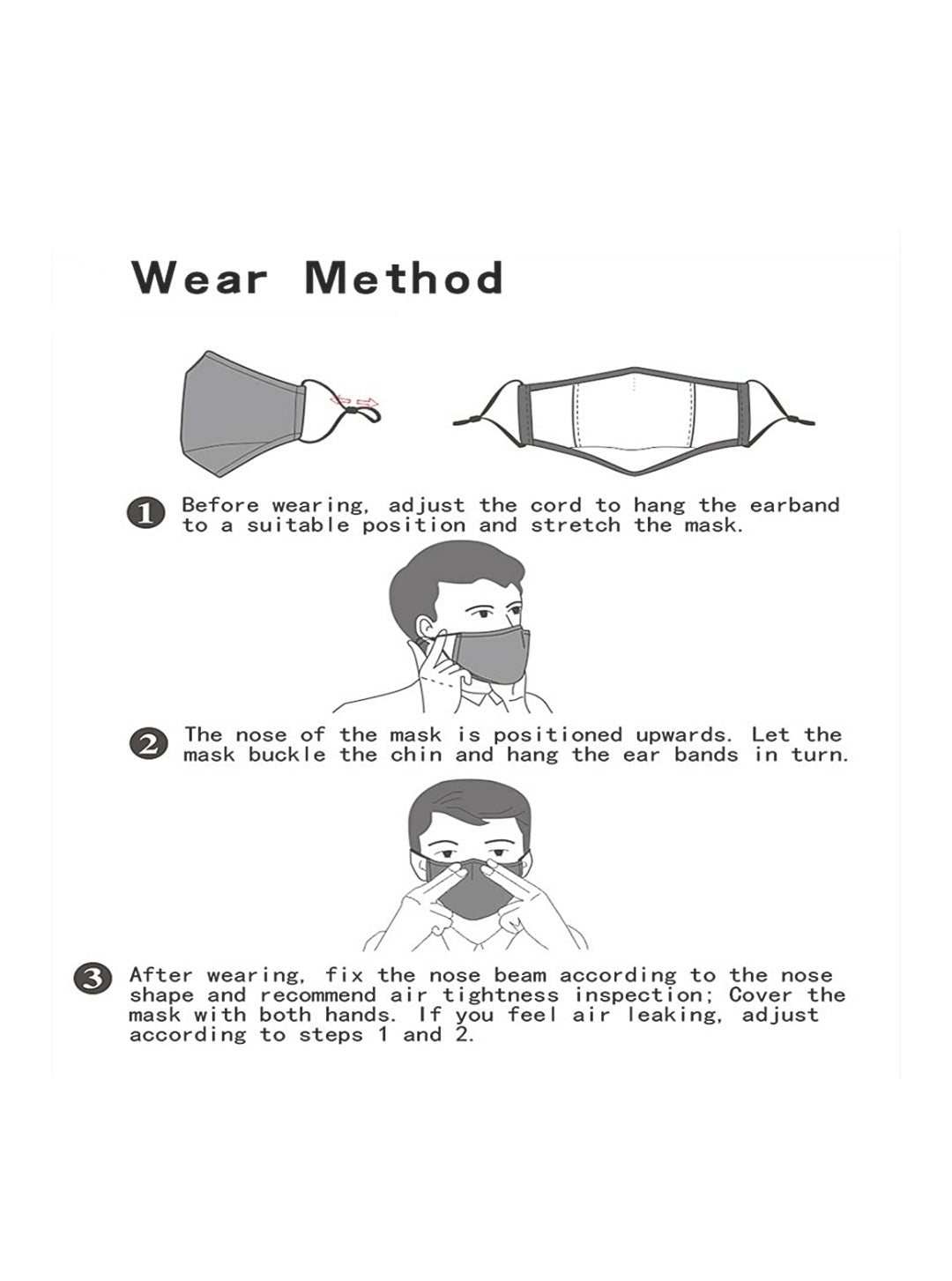 Face Mask Reusable Cotton Cloth Fabric Perfect Fit Adjustable Burgundy 3