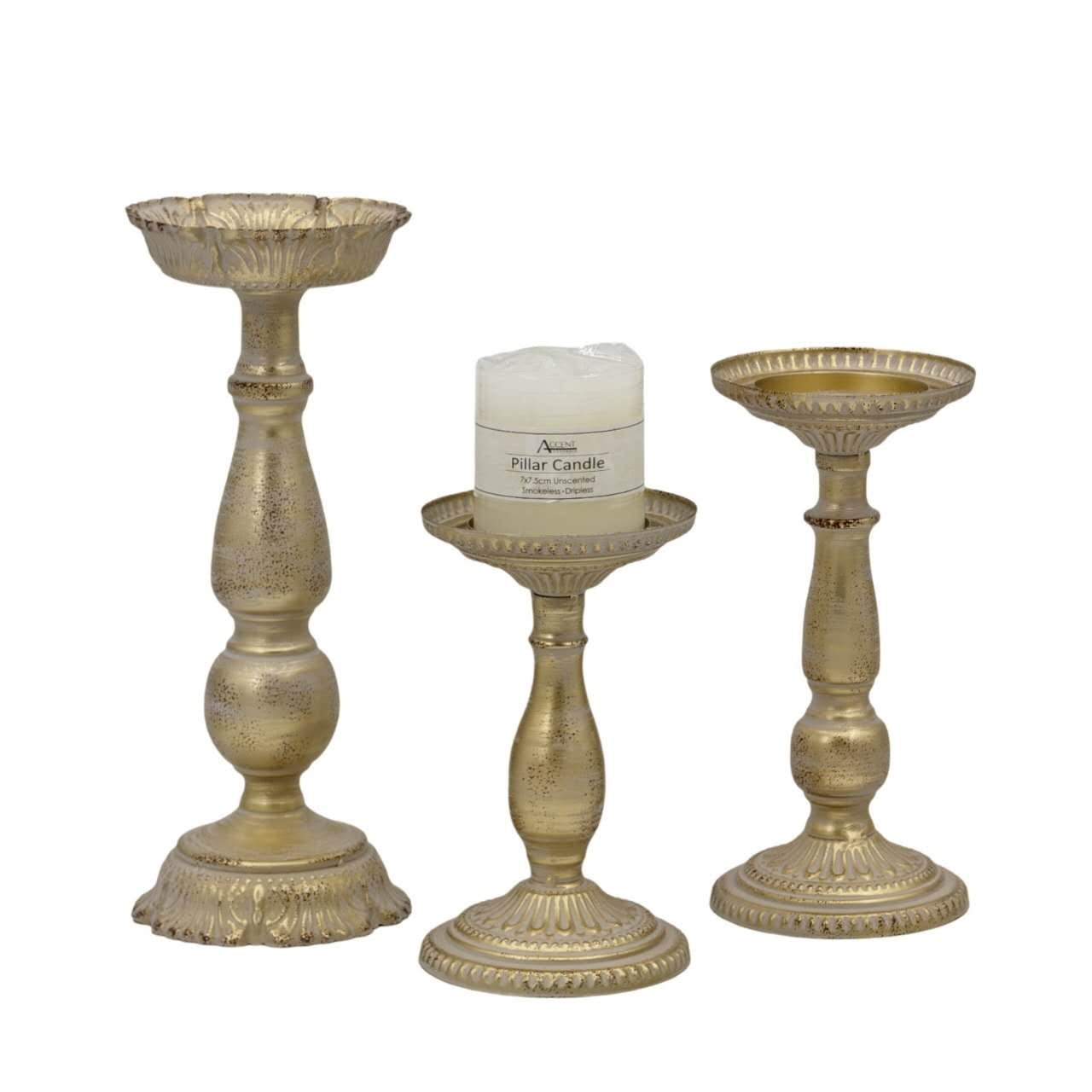 Pedestal Decorative Candle Holder 18cm