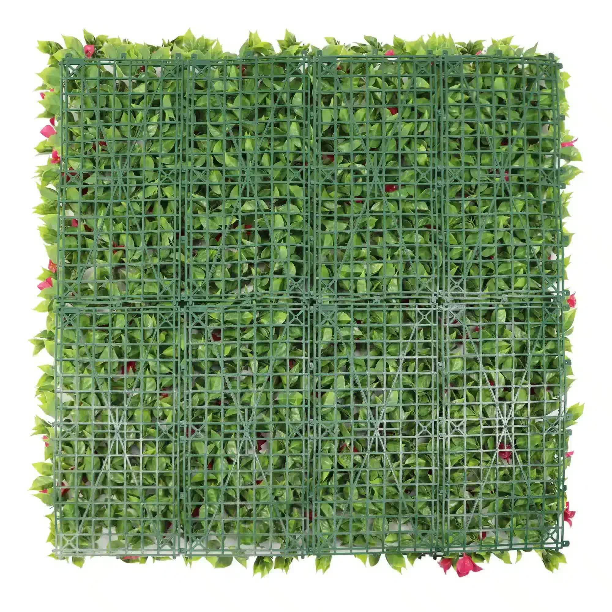 Luxury Flowering Pink Vertical Garden / Green Wall UV Resistant 1m X 1m 5