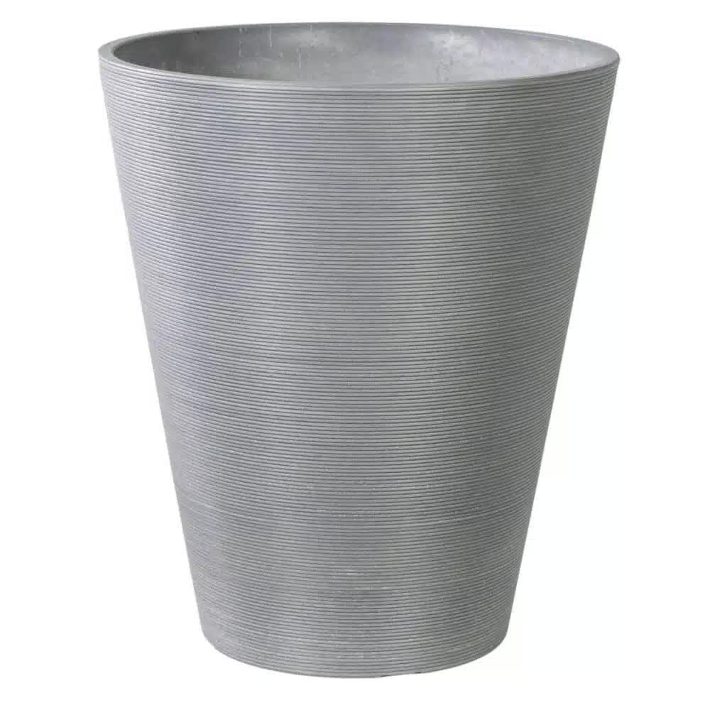 Decorative Textured Round Grey Planter 47cm