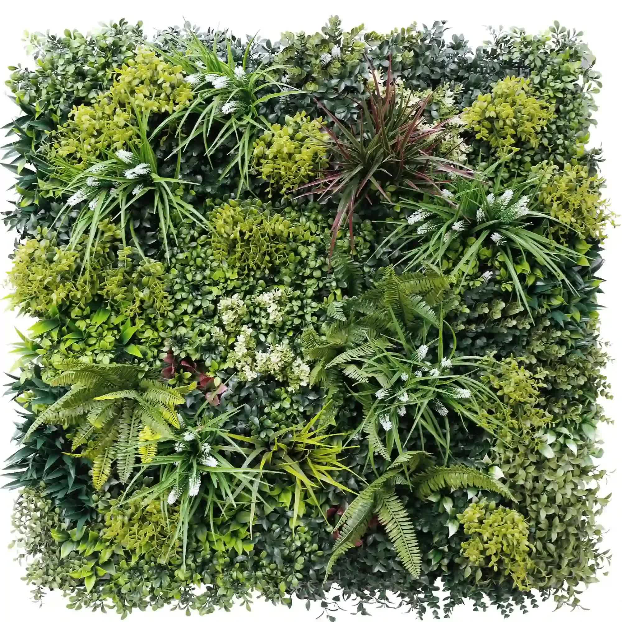 Luxury Lush Spring Recycled Vertical Garden / Green Wall UV Resistant Sample 3