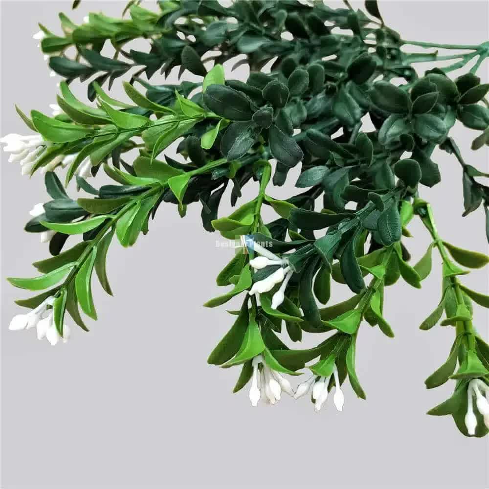 Artificial Flowering Boxwood Stem UV Resistant 30cm 4