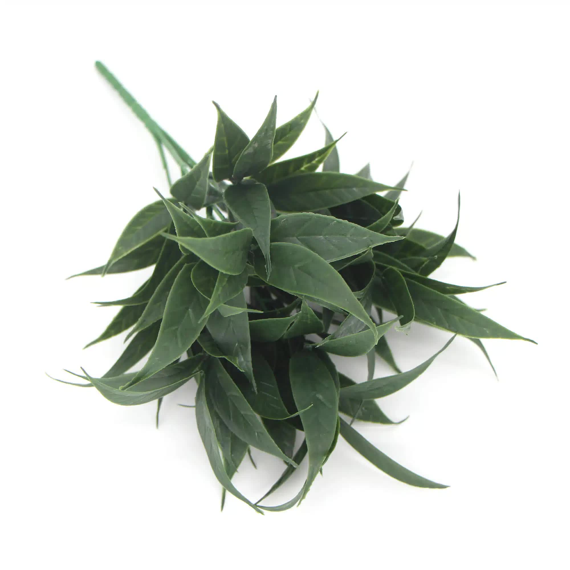 Dark Green Tipped Willow Oak Stem UV Resistant 30cm 3