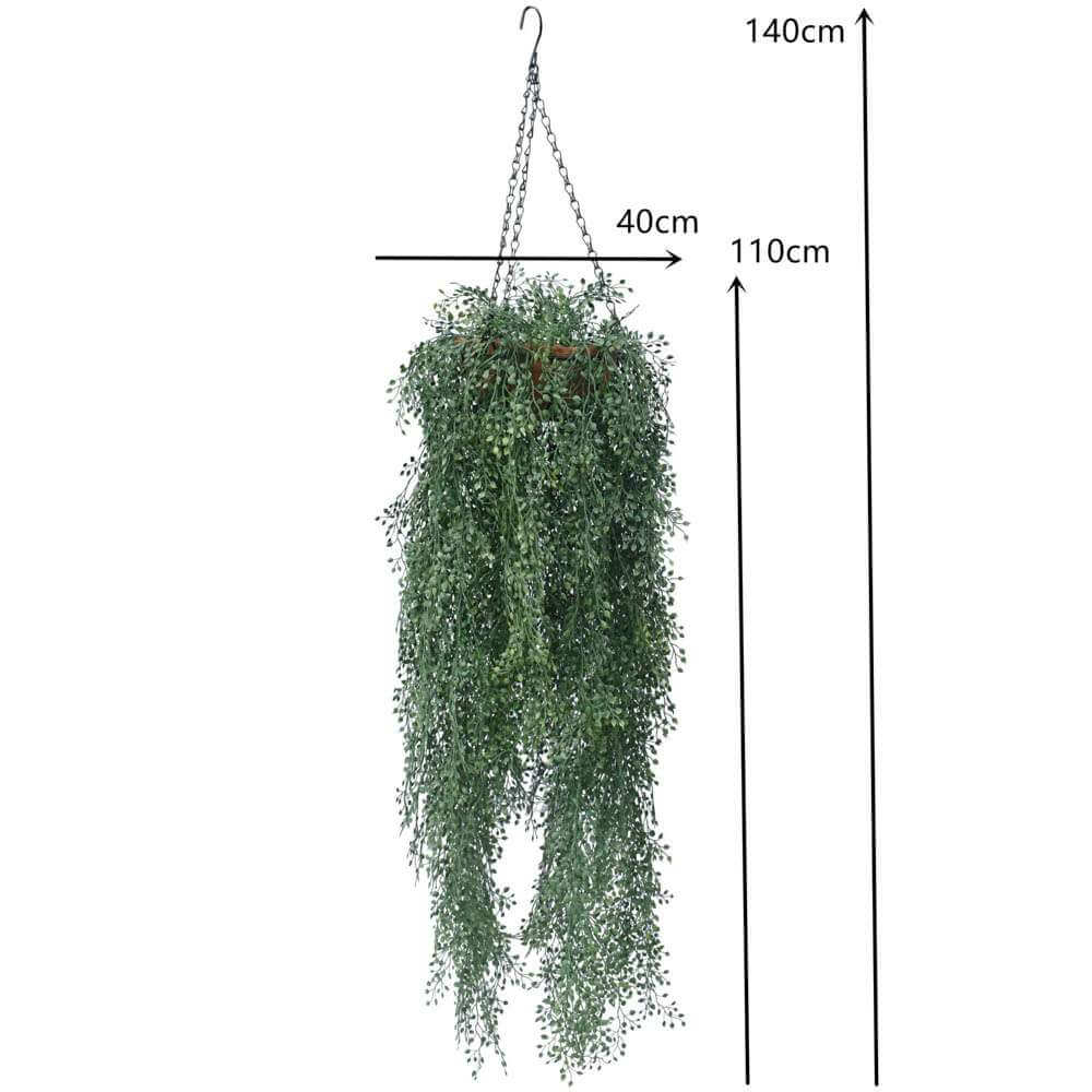 Artificial English Hanging Basket UV Resistant 110cm 3