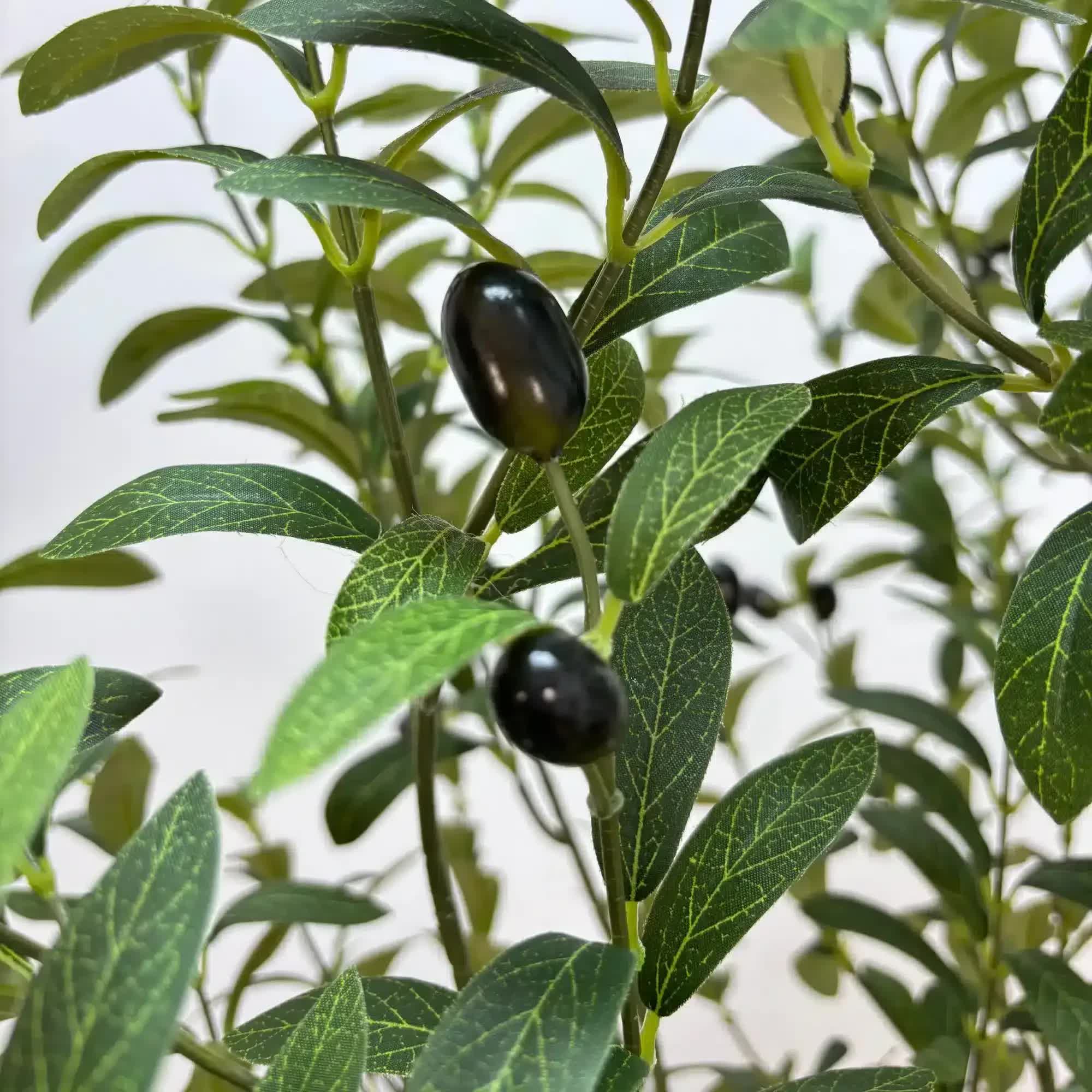 Artificial Bushy Olive Tree with Olives 180cm 3