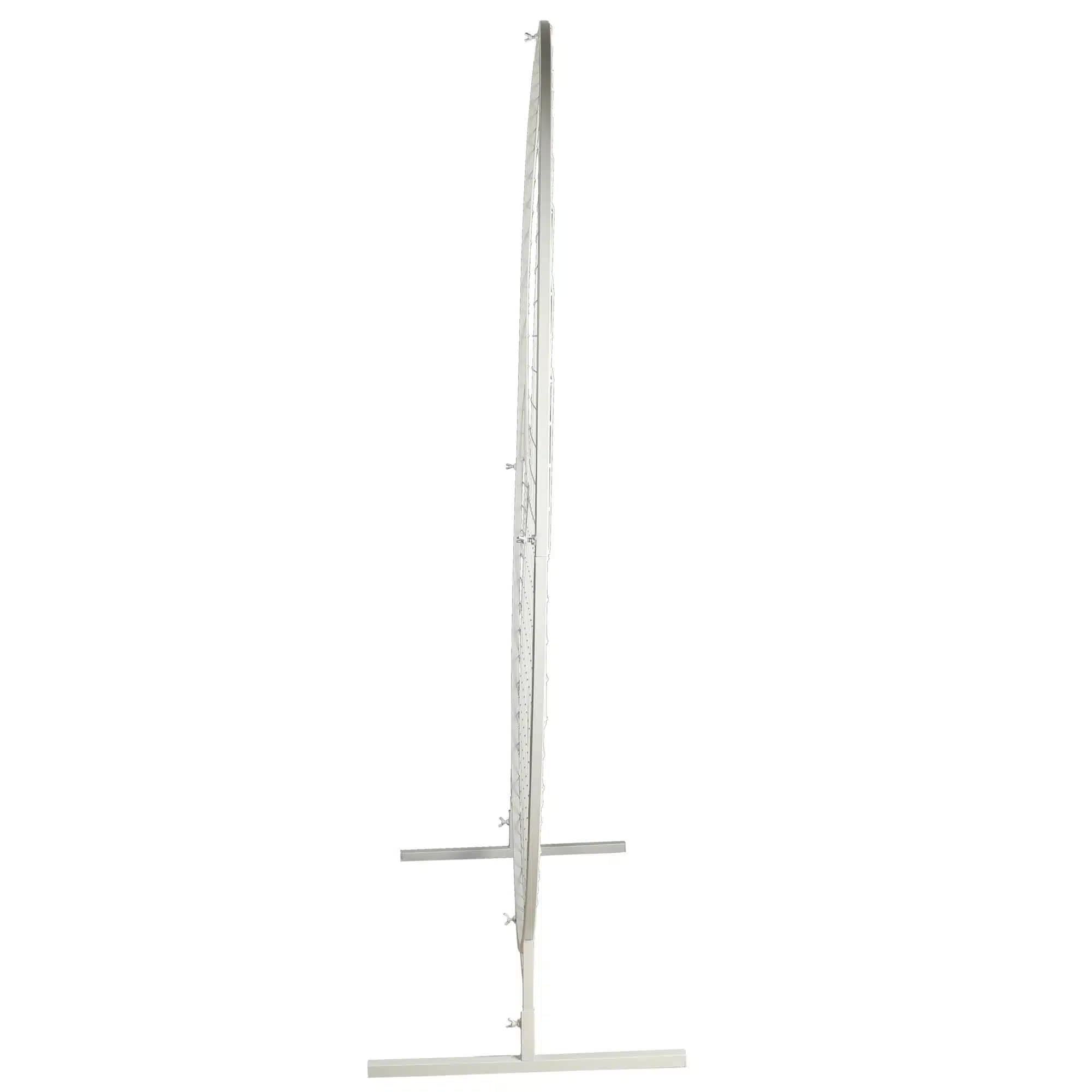 Sturdy Circular Flower Wall / Event Stand 200cm Diameter (White Frame) 4