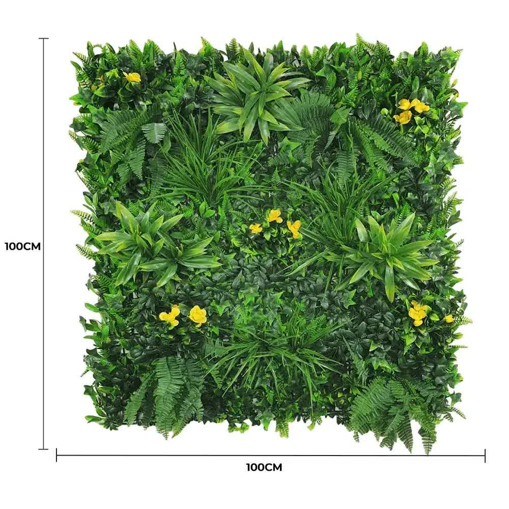 Yellow Rose Vertical Garden / Green Wall UV Resistant Sample