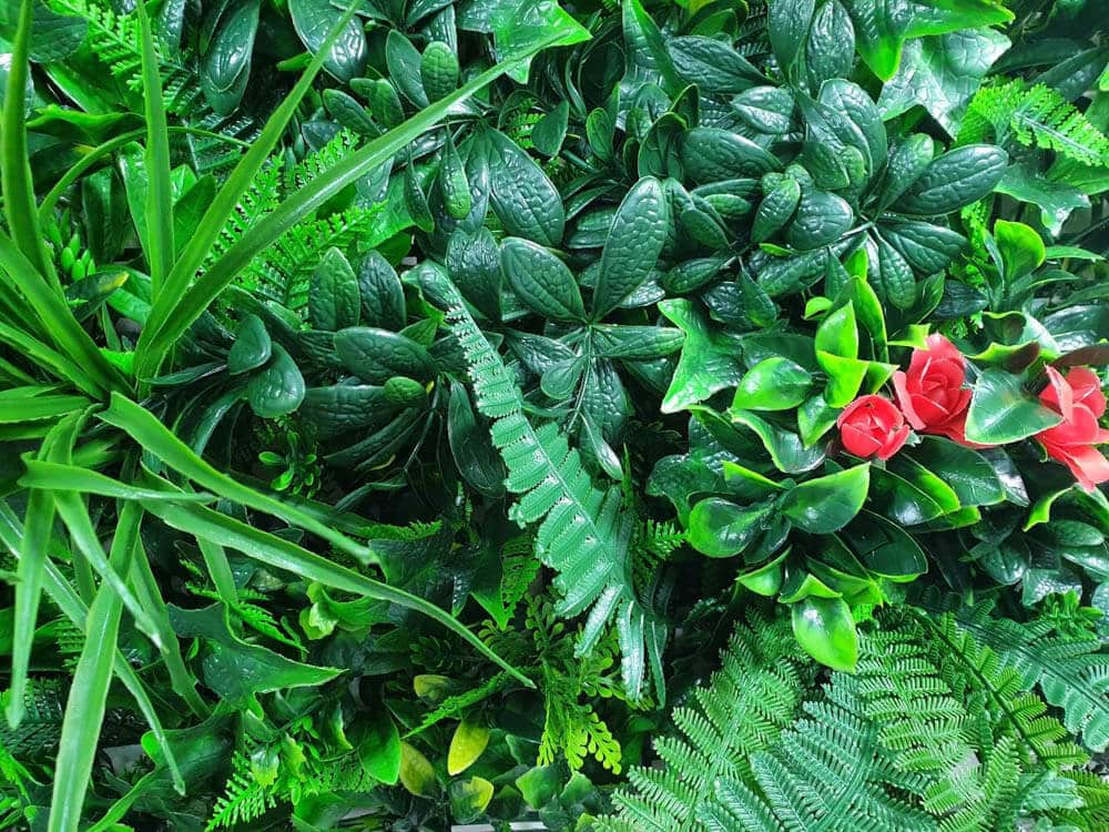 Elegant Red Rose Vertical Garden / Green Wall UV Resistant Sample 3