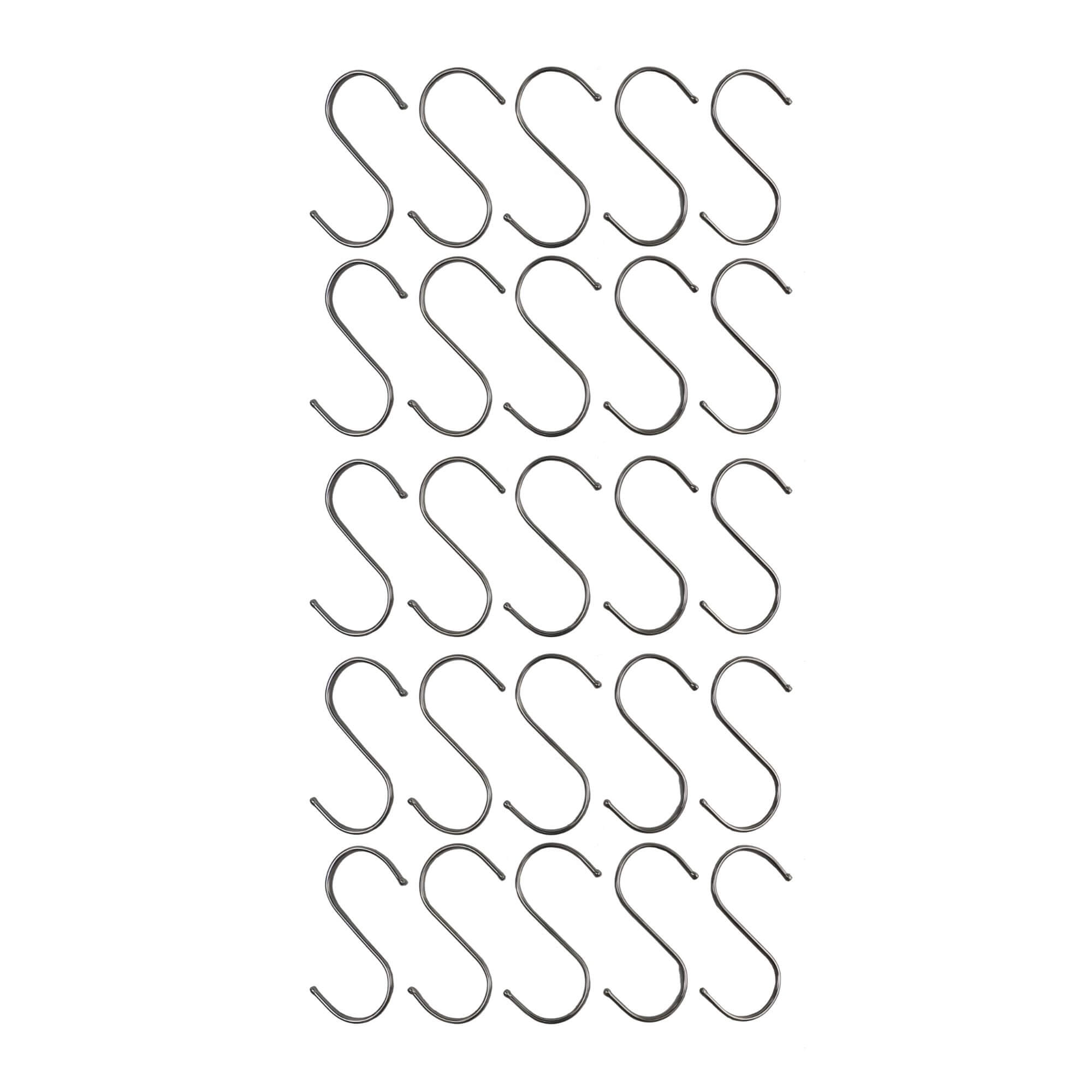 Stainless Steel Hanging S Hooks 12cm X 6cm 25 Pieces