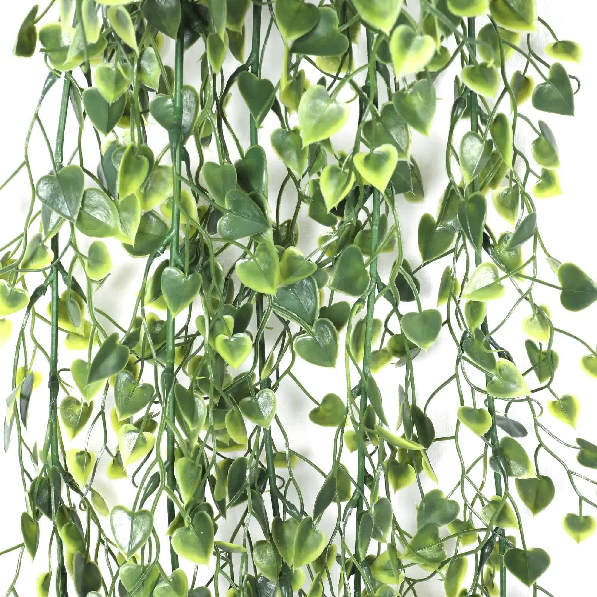 Artificial Hanging Plant (Heart Leaf) UV Resistant 90cm 4