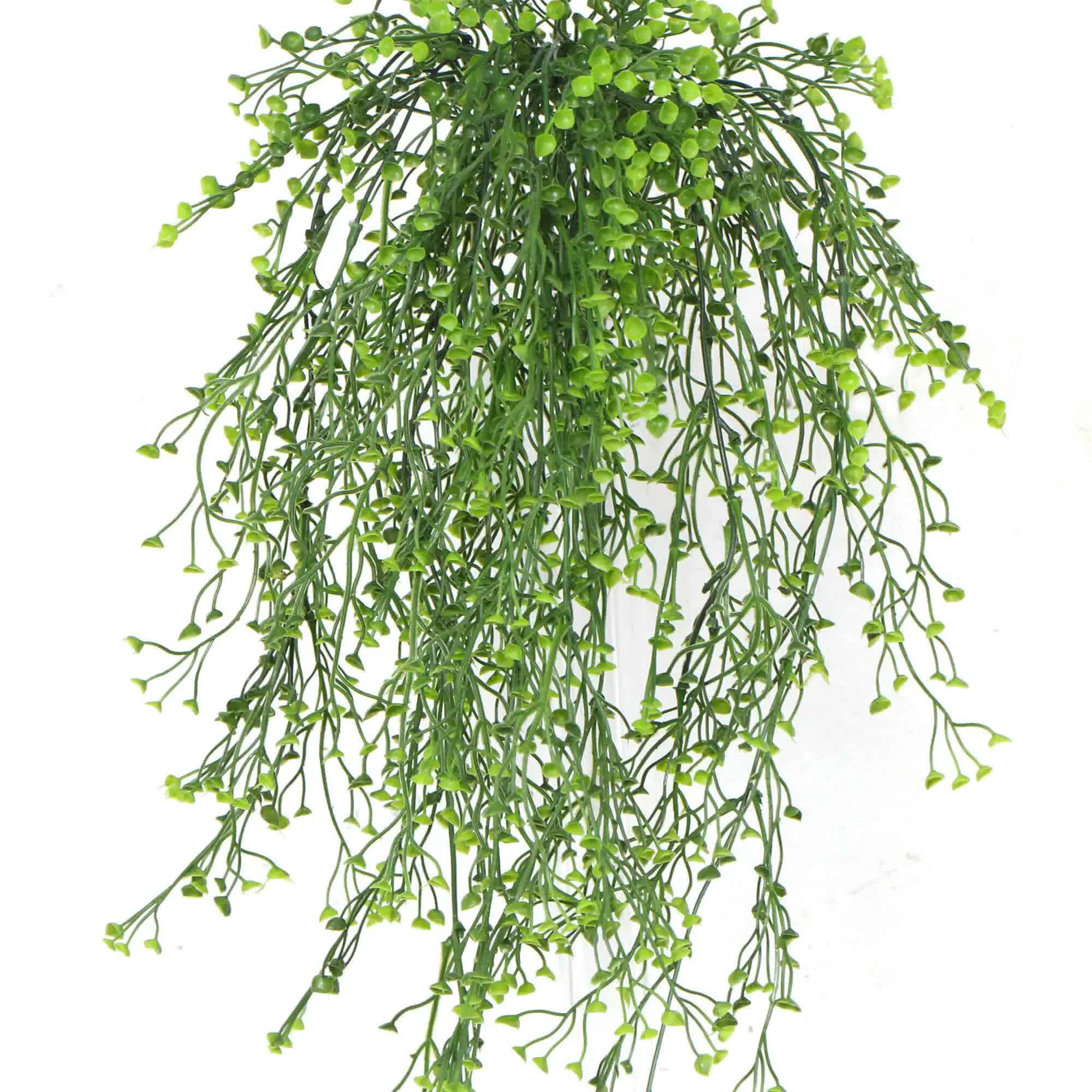Artificial Hanging Plant (Natural Green) UV Resistant 90cm 4