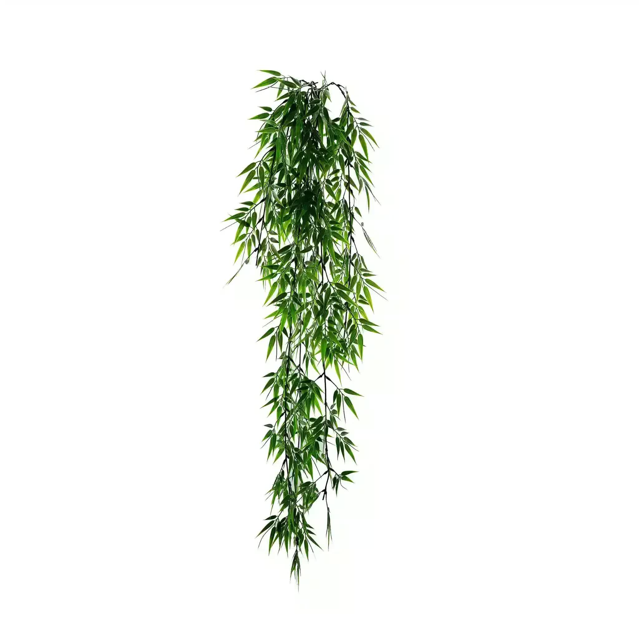 Vivid Green Hanging Artificial Ruscas Plant UV Resistant 120cm