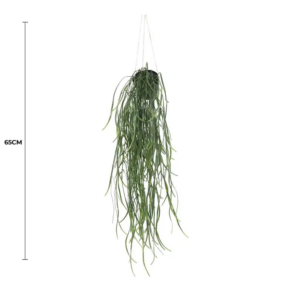 Artificial Hanging Potted Plant (Willow Leaf) 66cm UV Resistant