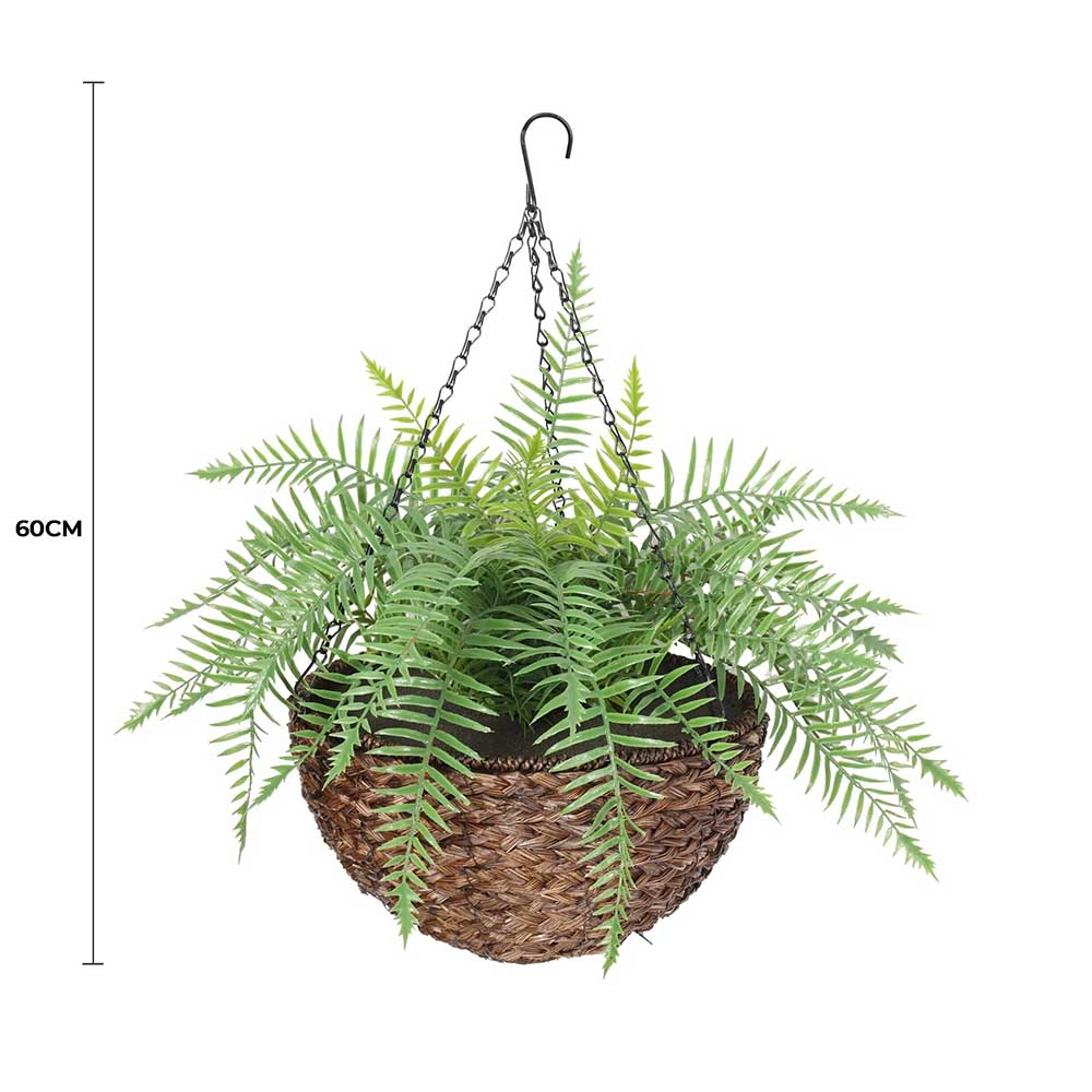 Large Artificial Hanging Basket (Fern Hanging Basket) UV Resistant