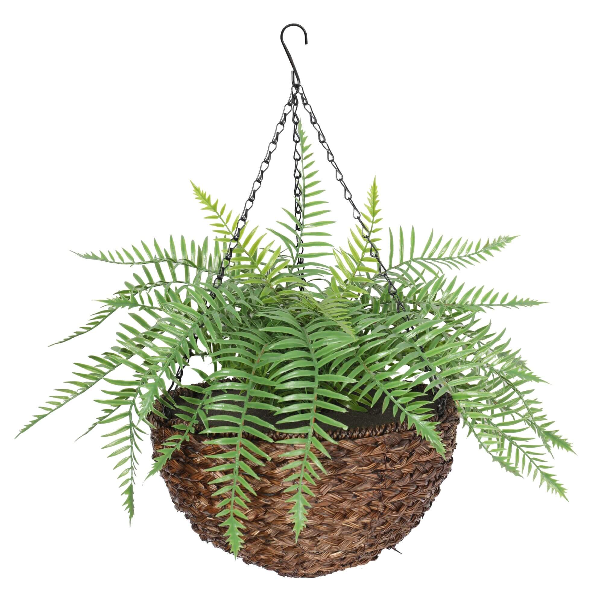 Large Artificial Hanging Basket (Fern Hanging Basket) UV Resistant 3
