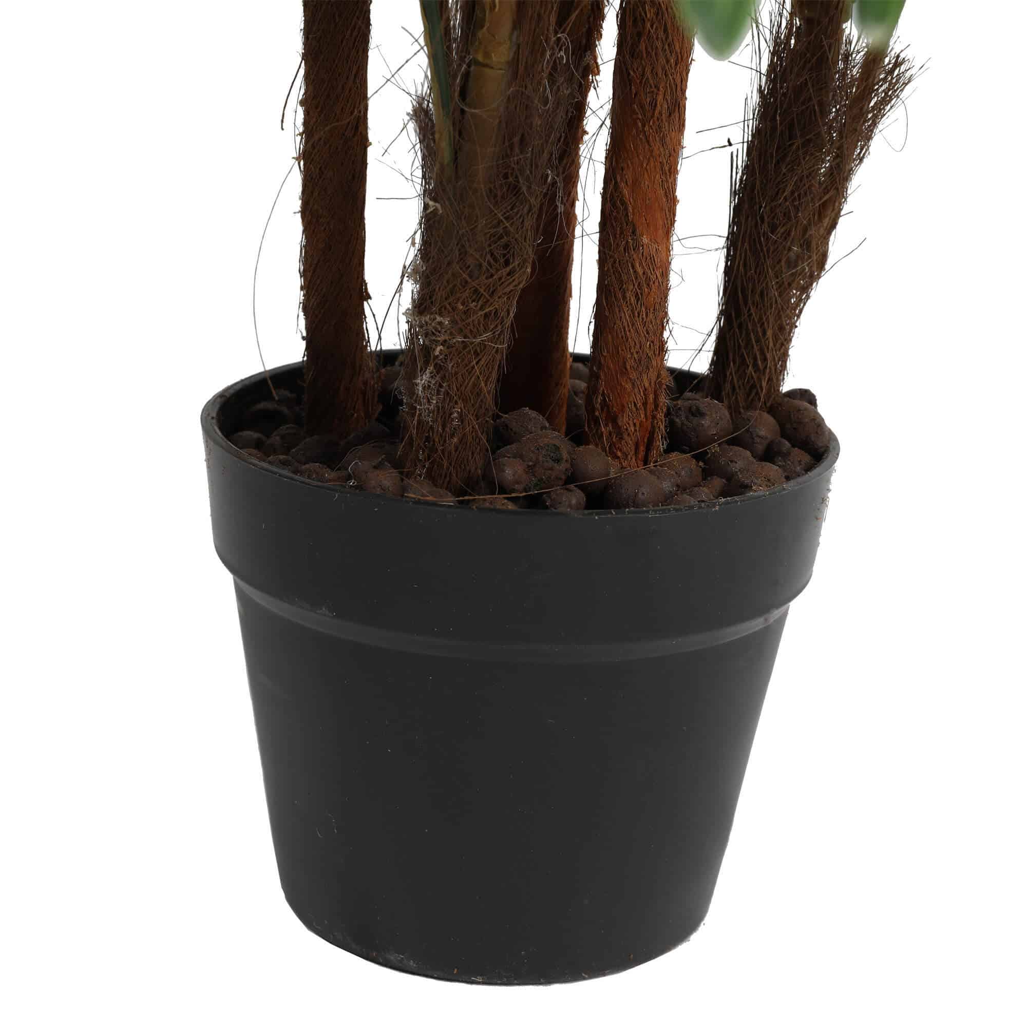 Artificial Wide Leaf Fan Palm Tree 90cm 4