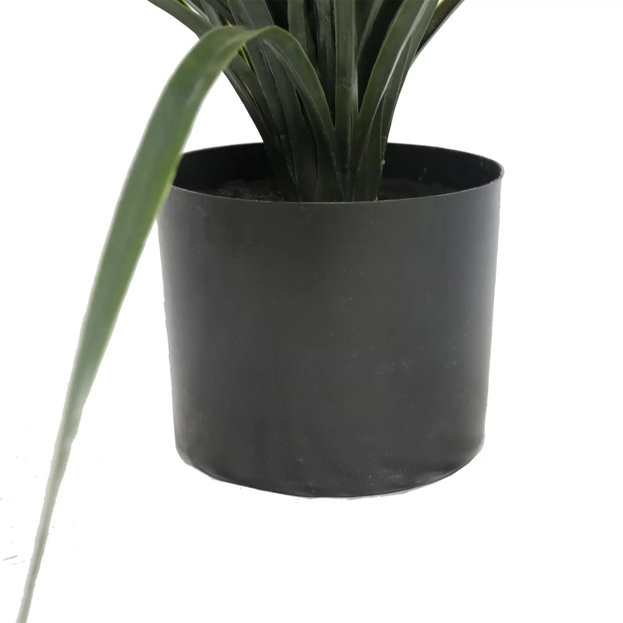 Potted Artificial Long Grass (Yucca Grass) 115cm UV Resistant 4