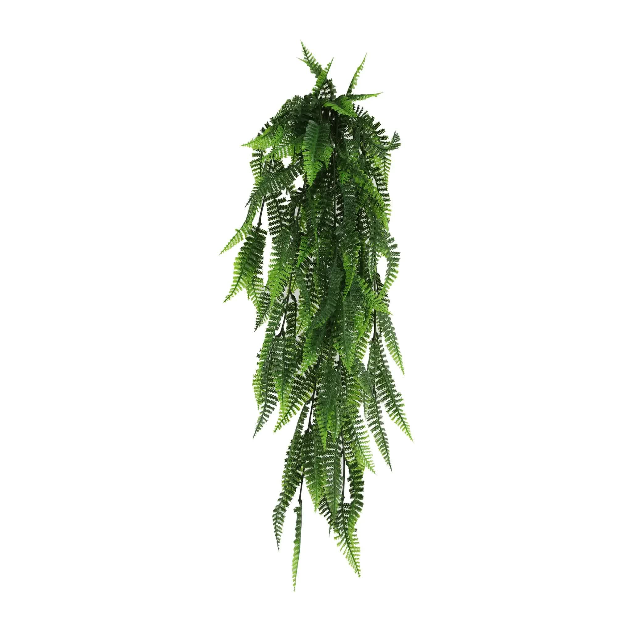 Artificial Hanging Fern Garland Bush UV Resistant and Fire Rated 18cm x 76cm