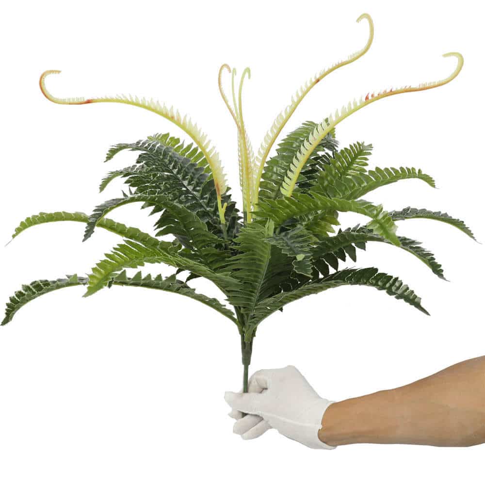 Artificial Dark Green Boston Fern 60cm 4