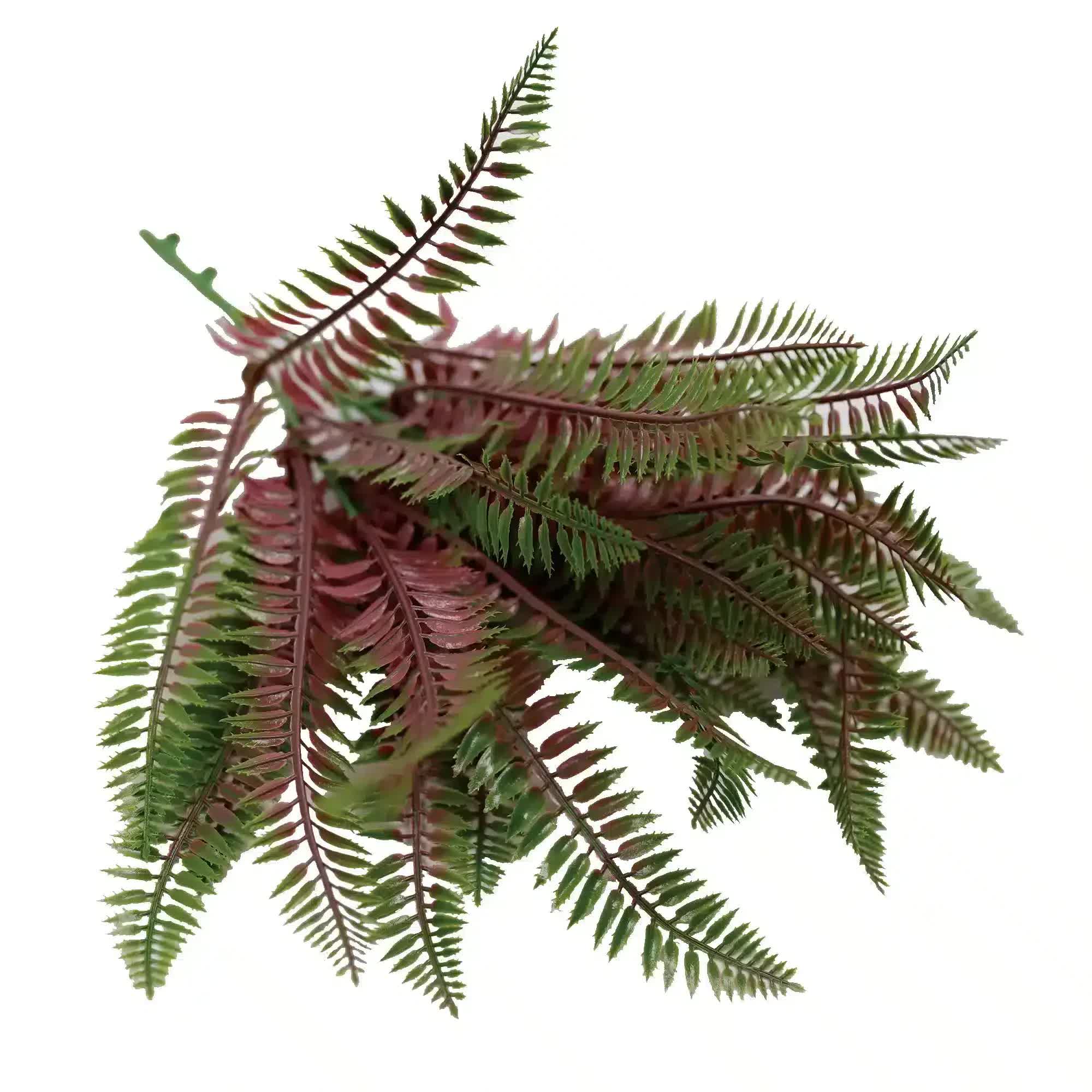 Artificial Royal Purple Fern Stem UV Resistant 33cm 4